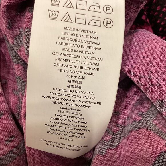 MICHAEL MICHAEL KORS Snake-Print Chain-Neck Top DEEP FUCHSIA Sz 3X - Picture 11 of 12